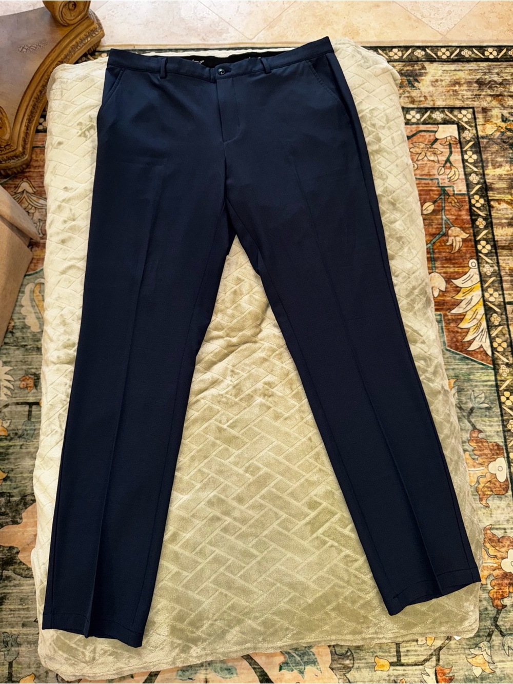 Greg Norman Men’s Golf Pants 36x34 Navy Blue Stretch Performance Dress Pants